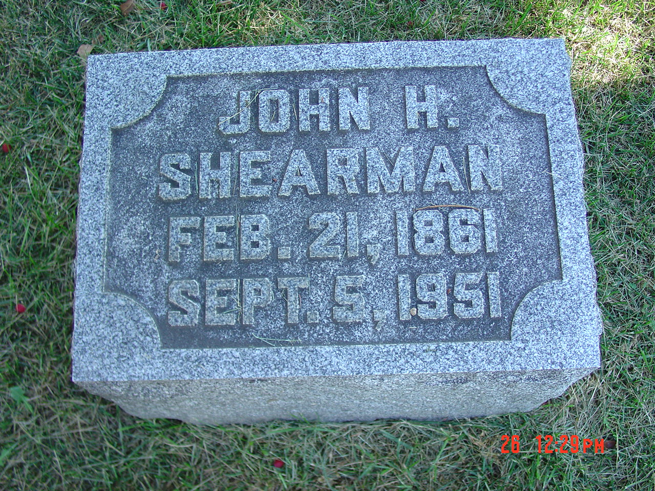 Portrait of John H Shearman